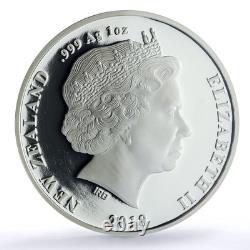 New Zealand 5 dollars Moa Annual Wildlife Bird Fauna PR 70 PCGS silver coin 2018
