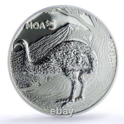 New Zealand 5 dollars Moa Annual Wildlife Bird Fauna PR 70 PCGS silver coin 2018