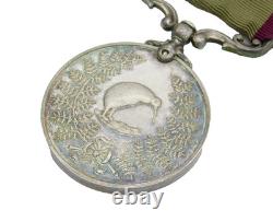 New Zealand George V Silver Territorial 12 Years Service Medal Antique 1911