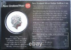New Zealand Kiwi 2005 Silver $1 BU Coin 1 OZ Rowi Kiwi Rare