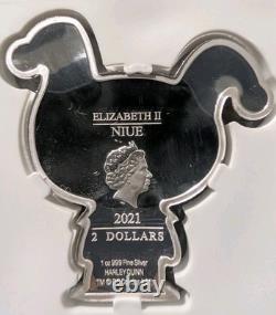 New Zealand Mint 2021 Harley Quinn 1 oz. 999 Silver Proof Coin Uncertified New Zealand Mint 2021 Harley Quinn 1 oz. 999 Silver Proof Coin Uncertified