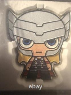 New Zealand Mint 2023 Marvel Thor Chibi Coin 1 oz. 999 Fine Silver #903/1800