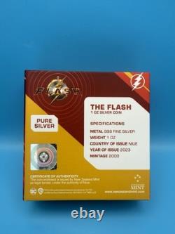 New Zealand Mint 2023 The Flash DC Trading Coin Silver 1 oz 777/2000 Limited