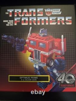 New Zealand Mint 2024 OPTIMUS PRIME 3 oz Silver Coin. 999 Fine LIMITED with Box