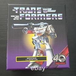 New Zealand Mint 2024 Transformers 40 Years Megatron 3 oz. 999 Silver $5 Coin