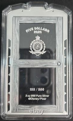 New Zealand Mint 2025 Monsters, Inc. Mike & Sulley 3oz 99.99% Silver Ltd 155/500