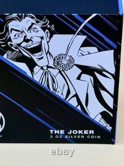 New Zealand Mint NZ DC Villains The Joker 2023 Niue 3 oz Silver Coin
