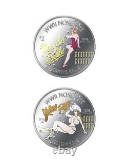 New Zealand Mint (Niue) 2012 WWII Nose Art 3-Coin Set LE ONLY 3000 MINTED