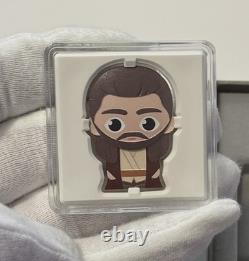 New Zealand Mint Qui-Gon Jinn 2023 1 oz Silver Coin Star Wars (Free shipping)