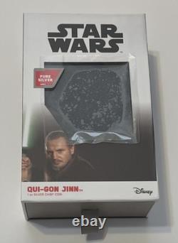 New Zealand Mint Qui-Gon Jinn 2023 1 oz Silver Coin Star Wars (Free shipping)