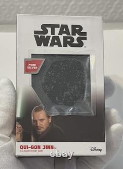 New Zealand Mint Qui-Gon Jinn 2023 1 oz Silver Coin Star Wars (Free shipping)