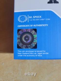 New Zealand Mint Star Trek Spock 1oz Silver Chibi Coin