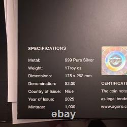 New Zealand Mint Star Wars Return of the Jedi 2025 Niue 1 oz Silver Coin