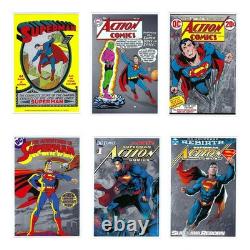 New Zealand Mint Superman 80TH Anniversary 5g Silver Coin Note Collection