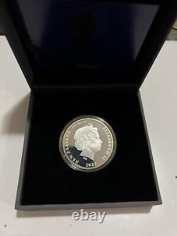 New Zealand, Queen Elizabeth II 2022 Platinum Jubilee 1oz Silver Proof Coin