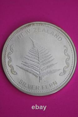 New Zealand Silver Fern 1 OZ. 999 Silver Round Guaranteed Authentic 1852