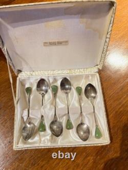 New Zealand Sterling Silver Spoons with Greenstone