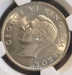 News Zealand 1944 Florin Rare Superb Gem KeyDate Low Mtg NGC 62PQ LJ