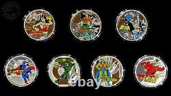 Niue 2020 Justice League 60th Ann. Collector's Box + 7 silver coins 1 oz