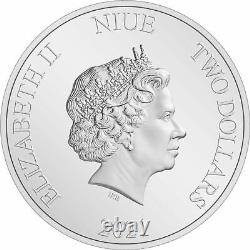 Niue 2021 1 OZ Silver Proof Coin Star Wars Yoda Mandalorian Grogu