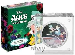 Niue 2021- 1 Oz Silver Proof Coin -Disney Alice in Wonderland The Mad Hatter