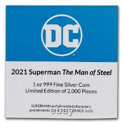 Niue 2021 1 oz Silver Proof Coin SUPERMAN The Man of Steel