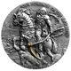 Niue 2021 Four Horsemen Of The Apocalypse Pale Horse 5$ Silver Coin 2 Oz