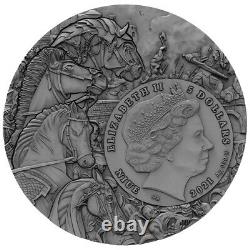 Niue 2021 Four Horsemen of the Apocalypse Pale Horse 5$ silver coin 2 oz