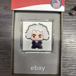 Niue 2022 Thomas Jefferson Chibi Coin 1 oz Silver 2 Dollars New Zealand Mint