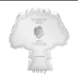 Niue 2022 Thomas Jefferson Chibi Coin 1 oz Silver 2 Dollars New Zealand Mint