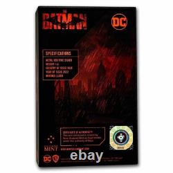 Niue Chibi Batman The Batman 2022 1 oz Silver Proof Coin New Zealand Mint