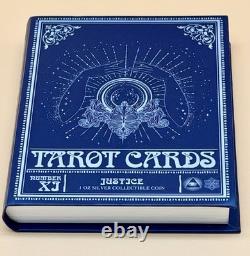 Niue New Zealand NZ Mint Tarot Cards #11 XI Justice 1 oz Silver Coin