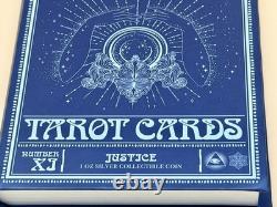 Niue New Zealand NZ Mint Tarot Cards #11 XI Justice 1 oz Silver Coin