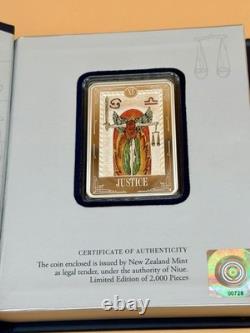 Niue New Zealand NZ Mint Tarot Cards #11 XI Justice 1 oz Silver Coin