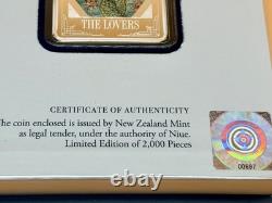 Niue New Zealand NZ Mint Tarot Cards #6 VI The Lovers 1 oz Silver Coin