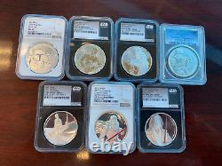 Niue Star Wars 1oz Silver Coin Collection 19-1oz NGC PCGS Graded Silver Coins