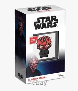 Niue Star Wars 2022 Chibi Darth Maul Silver Proof 1 oz Coin New Zealand Mint