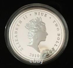 Niue Vietnam Safe Conduct Pass 2010 Gilded $2 Silver Coin