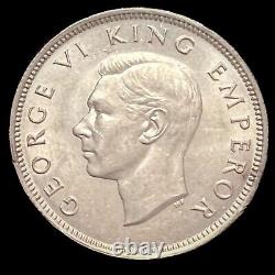 One Florin Silver Coin 1942 New Zealand Uncirculated Foreign World Coin