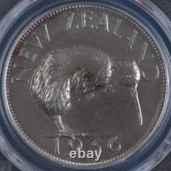 PCGS Graded PL66 New Zealand 1936 Edward VIII Restrike Silver Medal Proof-Like