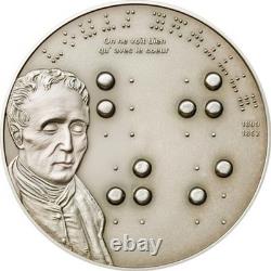 Palau 5 Dollars 2009 Silver BU 200th Ann. Louis Braille