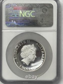 Perth Mint 2013 Australia $1 Kookaburra High Relief Proof 1oz Silver NGC PF69