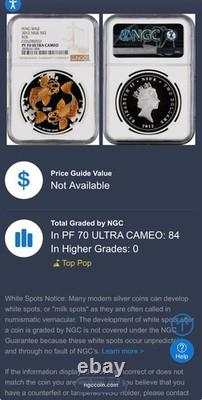 Proof 2012 NIUE Silver S$2 Feng Shui Koi Fish Colorized PF70UC 1 of 84 Mint