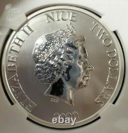 RARE 2020 Niue BACK TO THE FUTURE 35th Anniversary 1oz silver coin NGC MS70