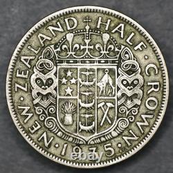 RARE 50% SILVER New Zealand Half Crown COIN RING SIZES 5-12 Handmade USA Oceania
