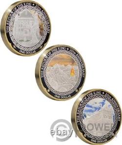 RETURN OF KING Lord Rings Set 3 x 1 Oz Silver Coin 1$ New Zealand 2023