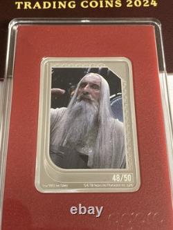 SARUMAN THE WHITE #48/50, 2024 Niue LORD OF THE RINGS TRADING COINS, Ruby