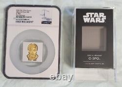 STAR WARS 2022 CHIBI COIN 1 oz C-3PO. NGC PF70 FIRST RELEASES ULTRA CAMEO