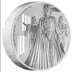 STAR WARS CLASSIC DARTH VADER 2016 NUIE 1 Kilo SILVER COIN $100 NGC 70 ER