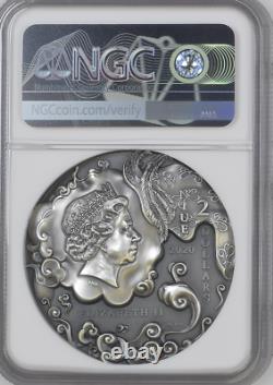 SUN WUKONG JOURNEY TO THE WEST 2020 NIUE 2oz SILVER COIN NGC 70 FIRST RELEASES